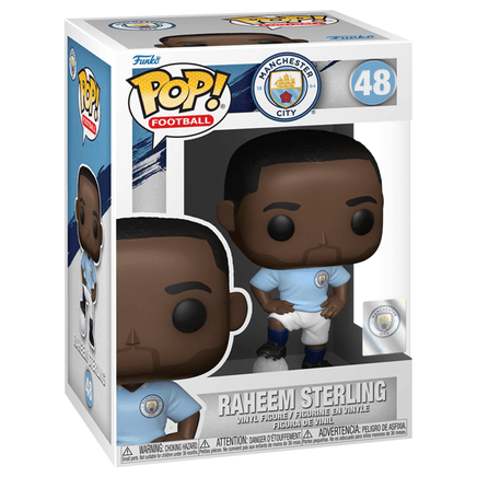 Funko POP! Football: Manchester City - Raheem Sterling Vinyl Figure #48 - The Mage's Emporium Shumi Toys & Gifts Shopify Collective Shumi Toys & Gifts Used English POP! Vinyl Japanese Style Comic Book