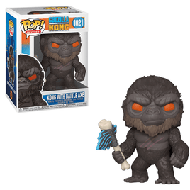 Funko POP! Godzilla vs Kong - Kong with Battle Axe Vinyl Figure #1021 - The Mage's Emporium Shumi Toys & Gifts Shopify Collective Shumi Toys & Gifts Used English POP! Vinyl Japanese Style Comic Book