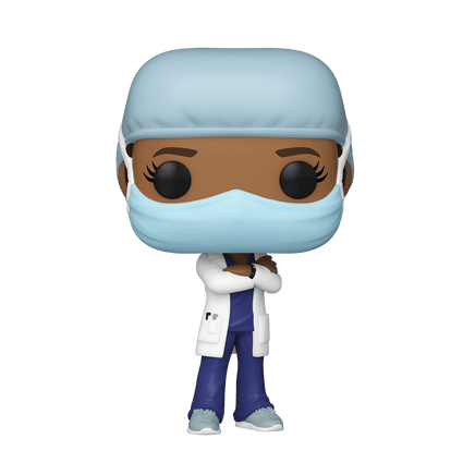 Funko POP! Heroes: Front Line Workers - Female (Blue Scrub with Coat) Vinyl Figure - The Mage's Emporium Shumi Toys & Gifts Shopify Collective Shumi Toys & Gifts Used English POP! Vinyl Japanese Style Comic Book