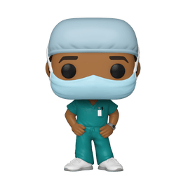 Funko POP! Heroes: Front Line Workers - Male (Green Scrub) Vinyl Figure - The Mage's Emporium Shumi Toys & Gifts Shopify Collective Shumi Toys & Gifts Used English POP! Vinyl Japanese Style Comic Book