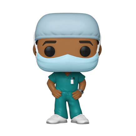 Funko POP! Heroes: Front Line Workers - Male (Green Scrub) Vinyl Figure - The Mage's Emporium Shumi Toys & Gifts Shopify Collective Shumi Toys & Gifts Used English POP! Vinyl Japanese Style Comic Book