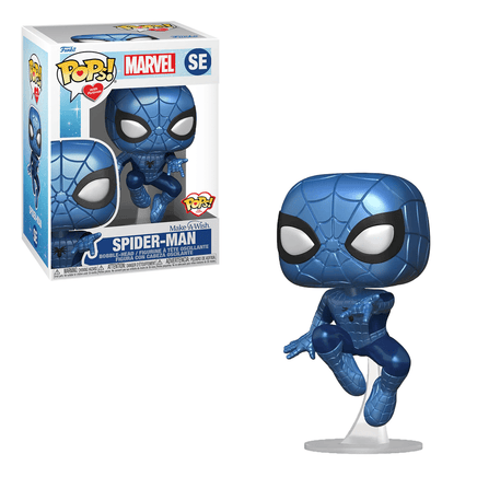 Funko POP! Make A Wish - Spider - Man (Metallic) Vinyl Figure - The Mage's Emporium Shumi Toys & Gifts Shopify Collective Shumi Toys & Gifts Used English POP! Vinyl Japanese Style Comic Book