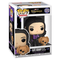 Funko POP! Marvel: Hawkeye - Kate Bishop with Lucky the Pizza Dog Vinyl Figure #1212 - The Mage's Emporium Shumi Toys & Gifts Shopify Collective Shumi Toys & Gifts Used English POP! Vinyl Japanese Style Comic Book