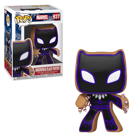Funko POP! Marvel Holiday - Gingerbread Black Panther Vinyl Figure #937 - The Mage's Emporium Shumi Toys & Gifts Shopify Collective Shumi Toys & Gifts Used English POP! Vinyl Japanese Style Comic Book