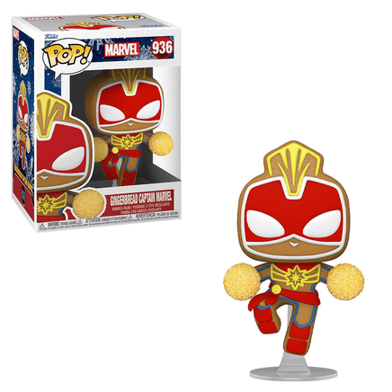 Funko POP! Marvel Holiday - Gingerbread Captain Marvel Vinyl Figure #936 - The Mage's Emporium Shumi Toys & Gifts Shopify Collective Shumi Toys & Gifts Used English POP! Vinyl Japanese Style Comic Book