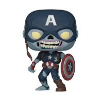 Funko POP! Marvel: What If - Zombie Captain America Vinyl Figure #941 - The Mage's Emporium Shumi Toys & Gifts Shopify Collective Shumi Toys & Gifts Used English POP! Vinyl Japanese Style Comic Book