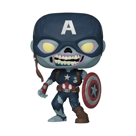 Funko POP! Marvel: What If - Zombie Captain America Vinyl Figure #941 - The Mage's Emporium Shumi Toys & Gifts Shopify Collective Shumi Toys & Gifts Used English POP! Vinyl Japanese Style Comic Book