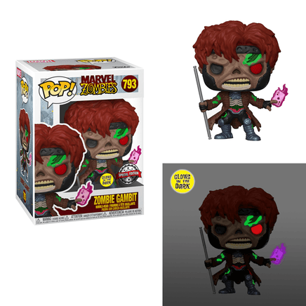 Funko POP! Marvel Zombies - Zombie Gambit (Glow in the Dark) Vinyl Figure #793 Special Edition Exclusive - The Mage's Emporium Shumi Toys & Gifts Shopify Collective Shumi Toys & Gifts Used English Exclusives Japanese Style Comic Book