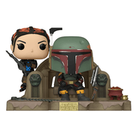 Funko POP! Moment: Star Wars: The Mandalorian - Boba Fett and Fennec Shand on Throne Vinyl Figure #486 - The Mage's Emporium Shumi Toys & Gifts Shopify Collective Shumi Toys & Gifts Used English POP! Movie Moment Japanese Style Comic Book
