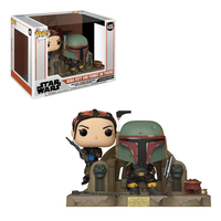 Funko POP! Moment: Star Wars: The Mandalorian - Boba Fett and Fennec Shand on Throne Vinyl Figure #486 - The Mage's Emporium Shumi Toys & Gifts Shopify Collective Shumi Toys & Gifts Used English POP! Movie Moment Japanese Style Comic Book