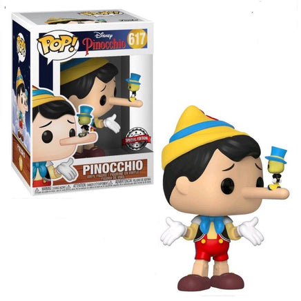 Funko POP! Pinocchio - Pinocchio (Long Nose) with Jiminy Cricket Vinyl Figure #617 Special Edition Exclusive [READ DESCRIPTION] - The Mage's Emporium Shumi Toys & Gifts Shopify Collective Shumi Toys & Gifts Used English Exclusives Japanese Style Comic Book