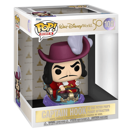 Funko POP! Ride: Walt Disney World 50th - Captain Hook on Peter Pan's Flight Attraction Vinyl Figure #109 - The Mage's Emporium Shumi Toys & Gifts Shopify Collective Shumi Toys & Gifts Used English POP! Rides Japanese Style Comic Book