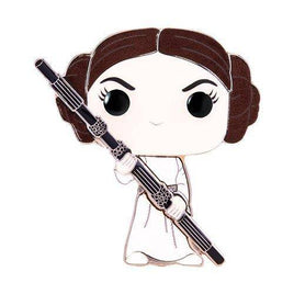 Funko Pop! Star Wars - #01 Princess Leia - A New Hope - Large Enamel Pin - The Mage's Emporium ToyShnip Shopify Collective ToyShnip Used English Toys & Games Japanese Style Comic Book