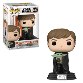Funko POP! Star Wars: The Mandalorian - Luke Skywalker with Grogu Vinyl Figure #482 - The Mage's Emporium Shumi Toys & Gifts Shopify Collective Shumi Toys & Gifts Used English POP! Vinyl Japanese Style Comic Book