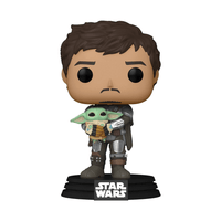 Funko POP! Star Wars: The Mandalorian - The Mandalorian with Grogu Vinyl Figure #461 - The Mage's Emporium Shumi Toys & Gifts Shopify Collective Shumi Toys & Gifts Used English POP! Vinyl Japanese Style Comic Book