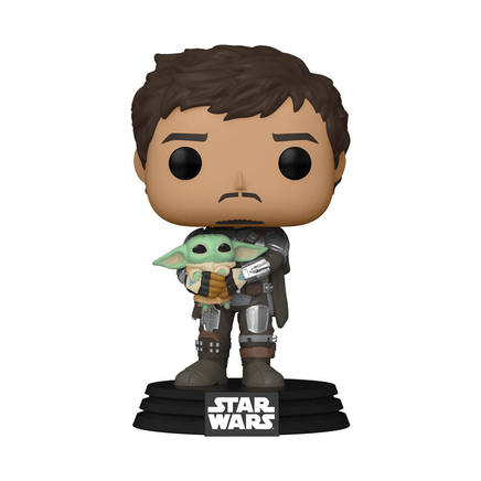 Funko POP! Star Wars: The Mandalorian - The Mandalorian with Grogu Vinyl Figure #461 - The Mage's Emporium Shumi Toys & Gifts Shopify Collective Shumi Toys & Gifts Used English POP! Vinyl Japanese Style Comic Book