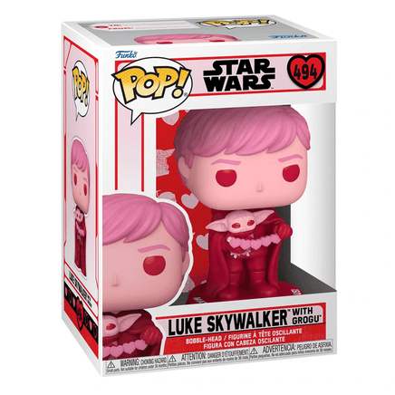 Funko POP! Star Wars: Valentines - Luke and Grogu Vinyl Figure #494 - The Mage's Emporium Shumi Toys & Gifts Shopify Collective Shumi Toys & Gifts Used English POP! Vinyl Japanese Style Comic Book