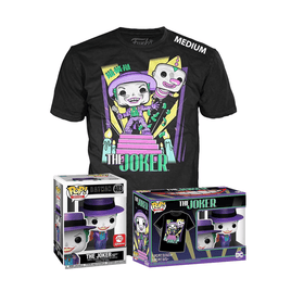 Funko POP! & Tee: Batman 1989 - The Joker with Megaphone (Metallic) Alliance Entertainment Exclusive - Size Medium - The Mage's Emporium Shumi Toys & Gifts Shopify Collective Shumi Toys & Gifts Used English Exclusives Japanese Style Comic Book