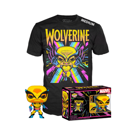 Funko POP! & Tee Collectors Box Marvel: X - Men - Wolverine (Blacklight) Special Edition Exclusive - Size Medium - The Mage's Emporium Shumi Toys & Gifts Shopify Collective Shumi Toys & Gifts Used English Exclusives Japanese Style Comic Book
