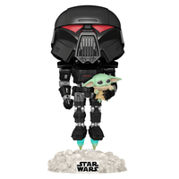 Funko POP! The Mandalorian - Dark Trooper with Grogu (Glow in the Dark) Vinyl Figure Entertainment Earth Exclusive - The Mage's Emporium Shumi Toys & Gifts Shopify Collective Shumi Toys & Gifts Used English Exclusives Japanese Style Comic Book