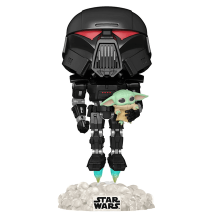 Funko POP! The Mandalorian - Dark Trooper with Grogu (Glow in the Dark) Vinyl Figure Entertainment Earth Exclusive - The Mage's Emporium Shumi Toys & Gifts Shopify Collective Shumi Toys & Gifts Used English Exclusives Japanese Style Comic Book