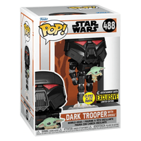 Funko POP! The Mandalorian - Dark Trooper with Grogu (Glow in the Dark) Vinyl Figure Entertainment Earth Exclusive - The Mage's Emporium Shumi Toys & Gifts Shopify Collective Shumi Toys & Gifts Used English Exclusives Japanese Style Comic Book