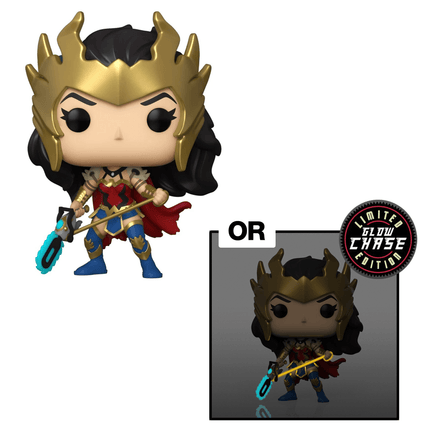 Funko POP! Wonder Woman (80th Anniversary) - Death Metal Wonder Woman Vinyl Figure #385 Preview Exclusives (PX) - The Mage's Emporium Shumi Toys & Gifts Shopify Collective Shumi Toys & Gifts Used English Exclusives Japanese Style Comic Book