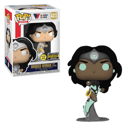 Funko POP! Wonder Woman 80th - Wonder Woman (White Lantern) Glow in the Dark Vinyl Figure #423 Entertainment Earth Exclusive - The Mage's Emporium Shumi Toys & Gifts Shopify Collective Shumi Toys & Gifts Used English Exclusives Japanese Style Comic Book