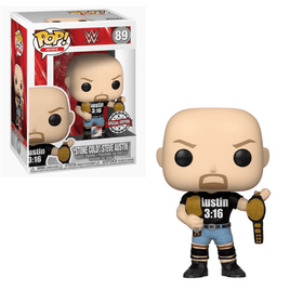 Funko POP! WWE - "Stone Cold" Steve Austin with Two Belts (Metallic) Vinyl Figure #89 Special Edition Exclusive - The Mage's Emporium Shumi Toys & Gifts Shopify Collective Shumi Toys & Gifts Used English Exclusives Japanese Style Comic Book