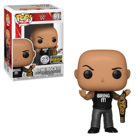 Funko POP! WWE - The Rock with Championship Belt Vinyl Figure #91 Entertainment Earth Exclusive - The Mage's Emporium Shumi Toys & Gifts Shopify Collective Shumi Toys & Gifts Used English Exclusives Japanese Style Comic Book