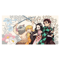 FuRyu: Demon Slayer: Kimetsu no Yaiba - Bath Towel 1 - Tanjiro & Nezuko & Zenitsu & Inosuke - The Mage's Emporium Shumi Toys & Gifts Shopify Collective Shumi Toys & Gifts Used English Bath Towel Japanese Style Comic Book