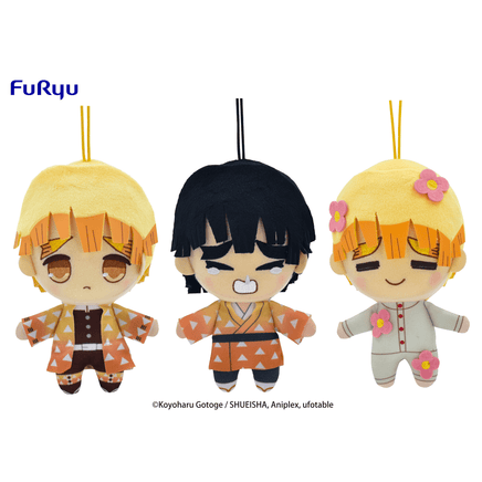 FuRyu: Demon Slayer: Kimetsu no Yaiba - Toy Plush Set Vol. 5 - Zenitsu Agatsuma - The Mage's Emporium Shumi Toys & Gifts Shopify Collective Shumi Toys & Gifts Used English Plush Japanese Style Comic Book