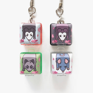 Garbage Clicky Keychains - The Mage's Emporium Geoffrey Siu Art LLC Geoffrey Siu Art LLC Shopify Collective Used English Clicky Keychain Japanese Style Comic Book