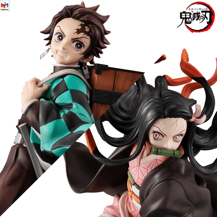 GEM Series: Demon Slayer: Kimetsu no Yaiba - Kamado Siblings (Tanjiro and Nezuko) Figure - The Mage's Emporium Shumi Toys & Gifts Shopify Collective Shumi Toys & Gifts Used English GEM Series Japanese Style Comic Book