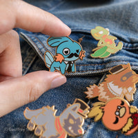 Gentlemon 3 Hard Enamel Pins - The Mage's Emporium Geoffrey Siu Art LLC Geoffrey Siu Art LLC Shopify Collective Used English Enamel Pin Japanese Style Comic Book