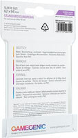 Gamegenic MATTE Sleeves: Standard European (62 x 94 mm)