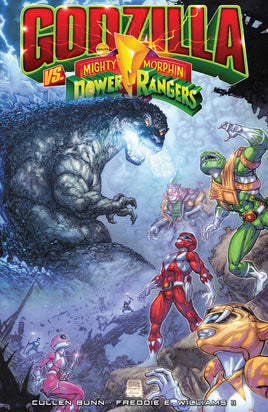 Godzilla vs MMPR TPB - The Mage's Emporium The Multiverse outofstock Shopify Collective The Multiverse Used English Graphic Novels Japanese Style Comic Book