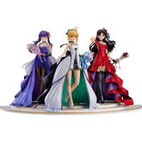 Good Smile Company: Fate/Stay Night 15th Celebration Project - Saber, Rin Tohsaka, and Sakura Matou (Dress Ver.) Premium Box Set - The Mage's Emporium Shumi Toys & Gifts Shopify Collective Shumi Toys & Gifts Used English 1/7 Scale Figure Japanese Style Comic Book