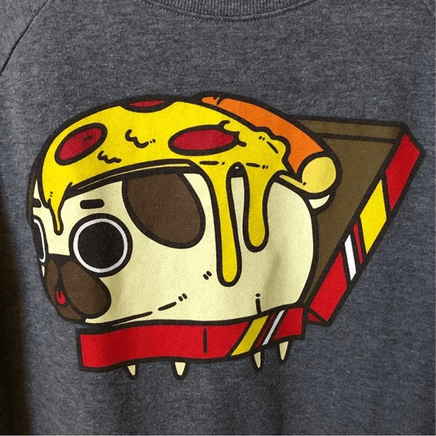 Good Smile Company: Puglie Pizza Sweater (Extra Large) - The Mage's Emporium Shumi Toys & Gifts Shopify Collective Shumi Toys & Gifts Used English Sweater Japanese Style Comic Book