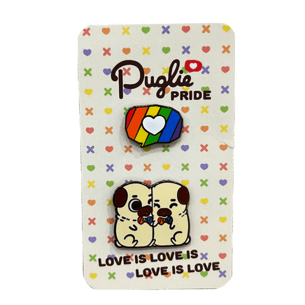 Good Smile Company: Puglie Pride Bow Tie Cuddle Pin Set - The Mage's Emporium Shumi Toys & Gifts Shopify Collective Shumi Toys & Gifts Used English Pin Japanese Style Comic Book