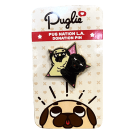 Good Smile Company: Puglie - Pug Nation L.A. Donation Enamel Pin - The Mage's Emporium Shumi Toys & Gifts Shopify Collective Shumi Toys & Gifts Used English Pin Japanese Style Comic Book