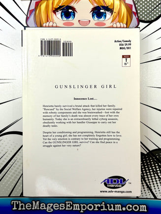 Gunslinger Girl Vol 1 - The Mage's Emporium ADV Manga 2410 BackInStock Used English Manga Japanese Style Comic Book