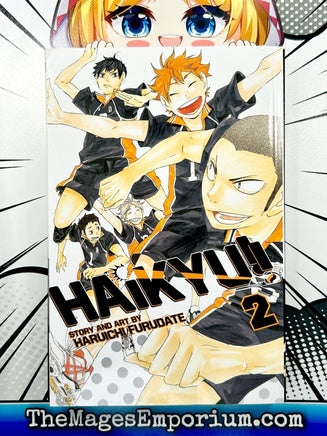 Haikyu!! Vol 2 - The Mage's Emporium Viz Media 2404 bis7 copydes Used English Manga Japanese Style Comic Book