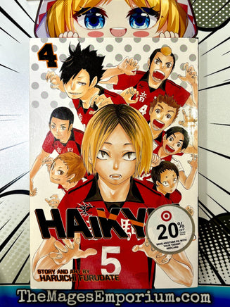 Haikyu!! Vol 4 - The Mage's Emporium Viz Media 2411 BackInStock Used English Manga Japanese Style Comic Book