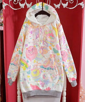 Harajuku Pastel Sweets Hoodie - The Mage's Emporium Kore Kawaii Kore Kawaii Shopify Collective Used English Japanese Style Comic Book
