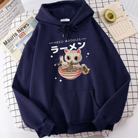 Harajuku Ramen Cat Hoodie - The Mage's Emporium Kore Kawaii Kore Kawaii Shopify Collective Used English Japanese Style Comic Book
