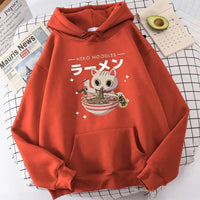 Harajuku Ramen Cat Hoodie - The Mage's Emporium Kore Kawaii Kore Kawaii Shopify Collective Used English Japanese Style Comic Book