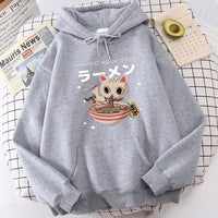 Harajuku Ramen Cat Hoodie - The Mage's Emporium Kore Kawaii Kore Kawaii Shopify Collective Used English Japanese Style Comic Book