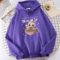 Harajuku Ramen Cat Hoodie - The Mage's Emporium Kore Kawaii Kore Kawaii Shopify Collective Used English Japanese Style Comic Book