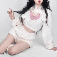 Heart Hoodie & Shorts Outfit - The Mage's Emporium Kore Kawaii Kore Kawaii Shopify Collective Used English Japanese Style Comic Book